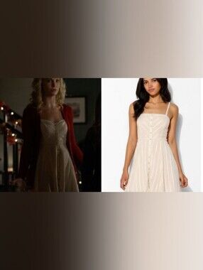 Kimchi Blue Abby Gauze Button-Down Fit + Flare Dress ASO Caroline Forbes